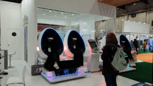 IFFEN VR trainings in 9D egg chairs at WETEX 2018 Dubai